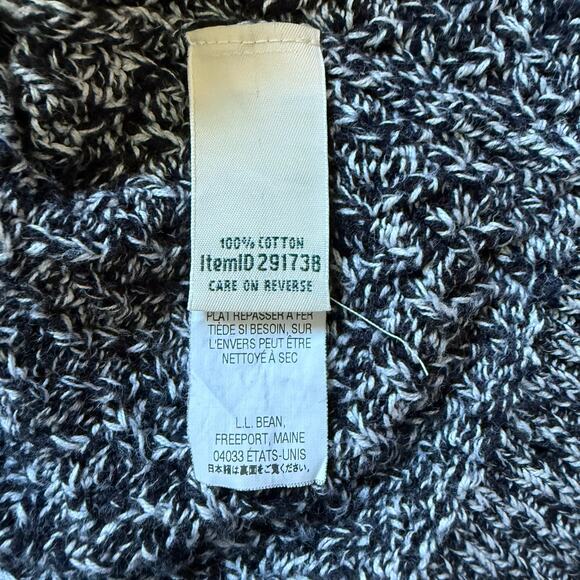 L.L.Bean Women’s Marled Cotton Button Front Cardigan Sweater M Petite - Picture 7 of 7